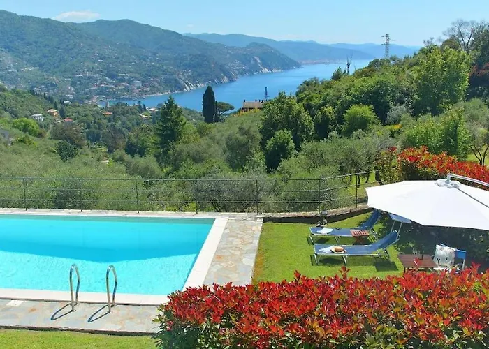 Costa Dei Gelsomini - 5 Posti Letto, Piscina E Giardino Privato Vista Mare Villa Rapallo